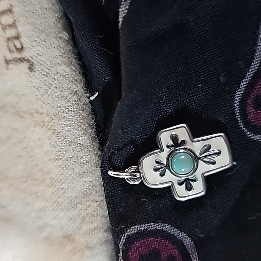James Avery Enamel Mission Cross Pendant, Sterling Silver - Retired Design